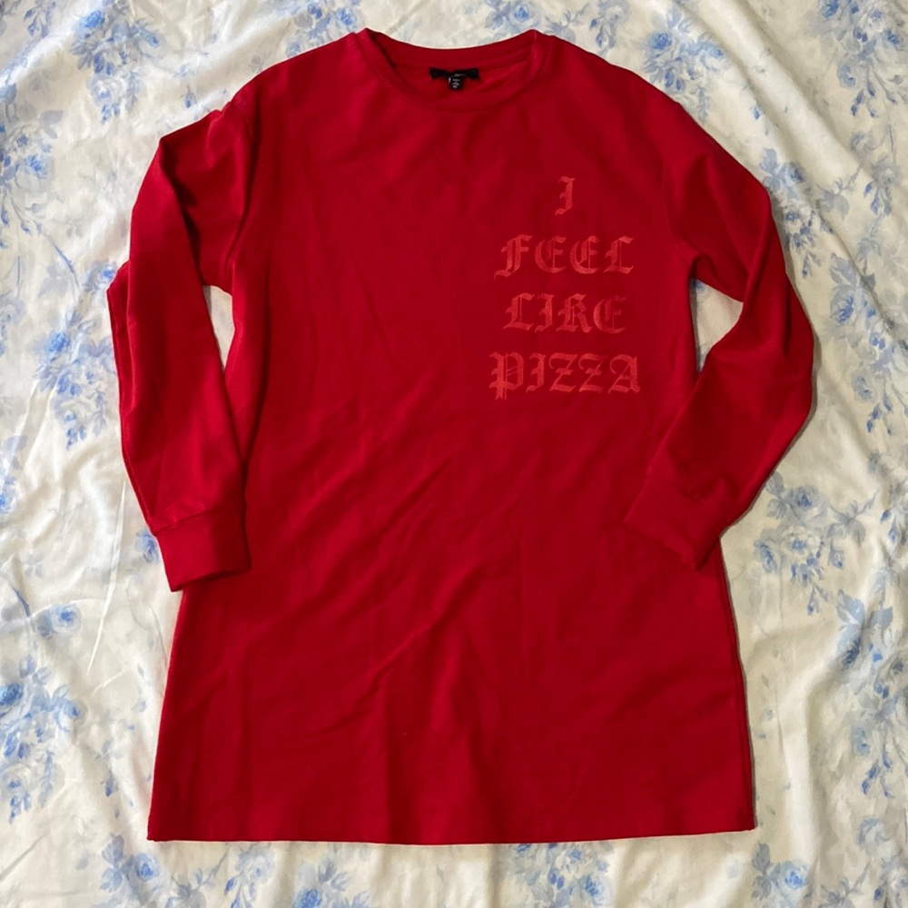 Lea & Viola red sweatshirt dress
